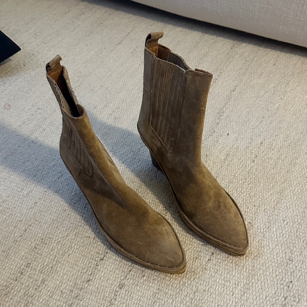 Tory Burch Brown Ankle Boots